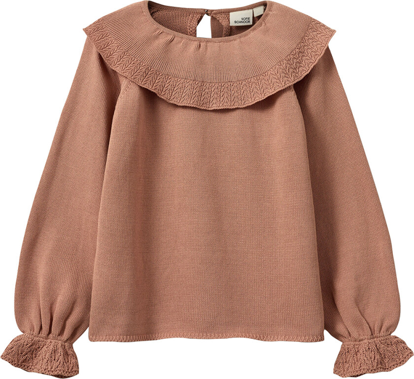 Genser - Strikk - Rosenrød Brown - - 4 år (104) - Genser