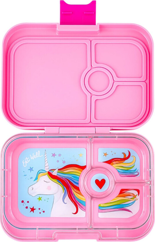 Matboks m. 4 rom - Bento Panino - Power Rosa - Unicorn - - OneSize - Matboks