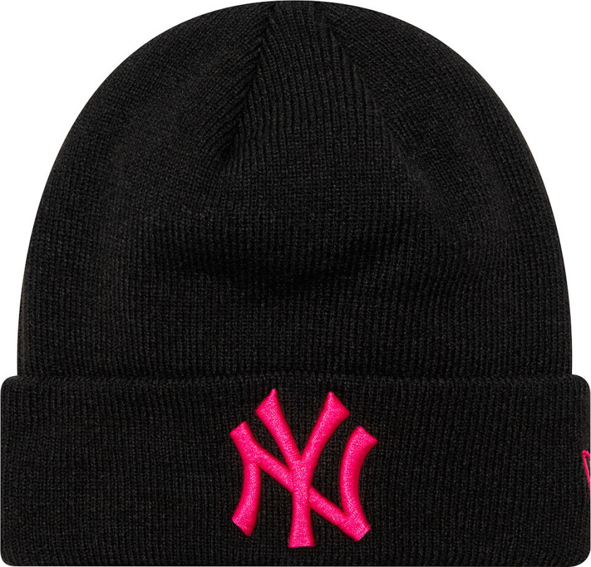 Lue - Strikk - New York Yankees - Svart/Rosa - - 4-6 år (104-116) - Lue