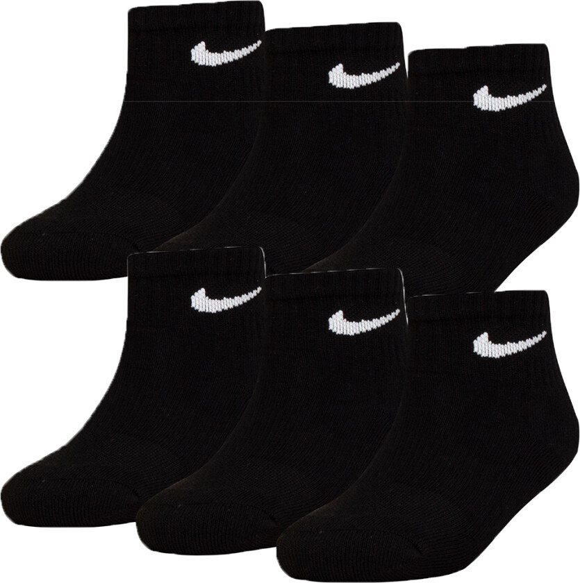 Ankelsokker - Polstret - Dri-Fit - 6-pack - Svart - - 23,5/27 - Sokker