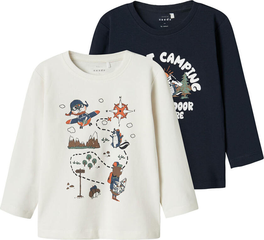 Genser - NmmVux - 2-pack - Dark Sapphire/Jet Stream/adve - - 2 år (92) - Genser