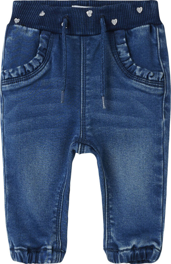 Jeans - Fleece - NbfRose - Medium+ Blue Denim - - 56 - Jeans