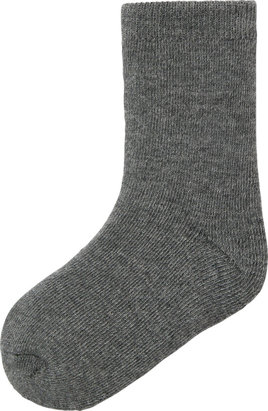 Bilde av Sokker - Ull/Bomull - NmmWaksi - Dark Grey Melange - - 31/33 - Sokker