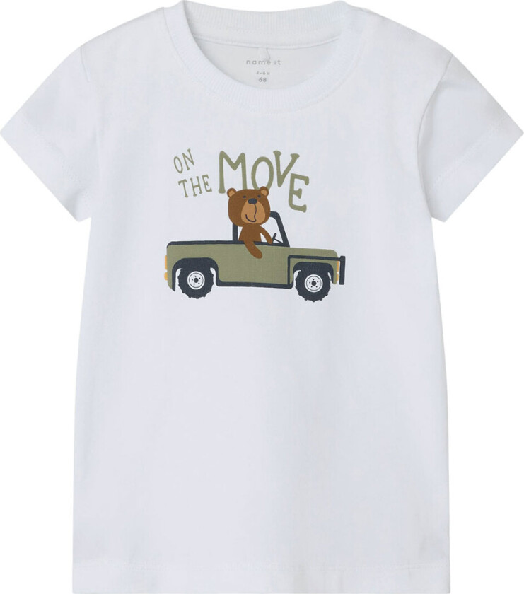 T-skjorte - NbmHenroy - Bright White - - 68 - T-skjorte