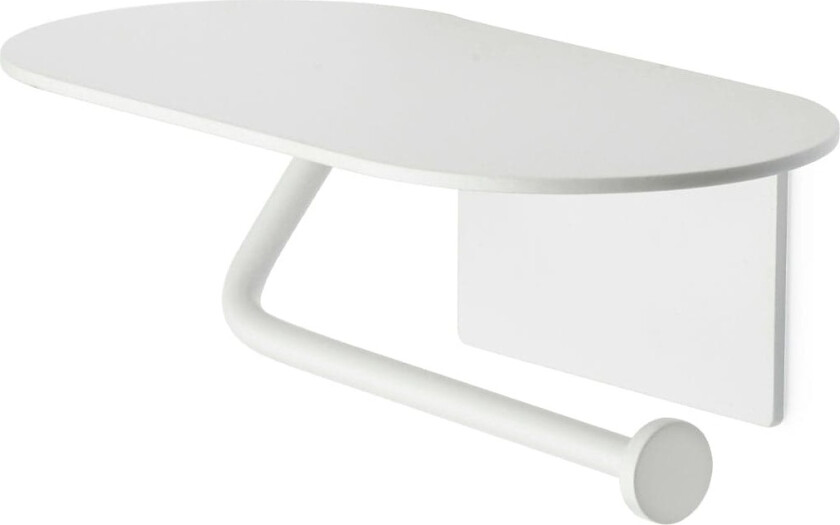 Bilde av Hazel Toalettpapirholder med Hylle Hvit