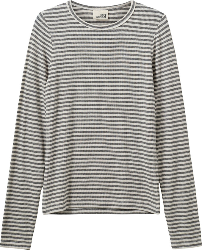 Genser - Rib - Petricia - Grey Striped - - 14 år (164) - Genser