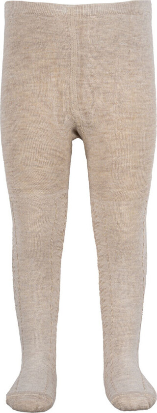 Minipop Strømpebukser - Bambus - Off White Melert - MiniPop - 1-2 år (80-92) - Strømpebukser