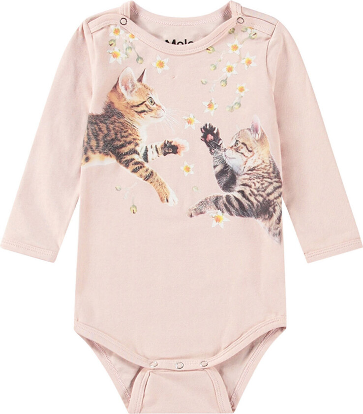 Body L/æ - Foss - Hoppende kattunger - - 74 - Langermet Body