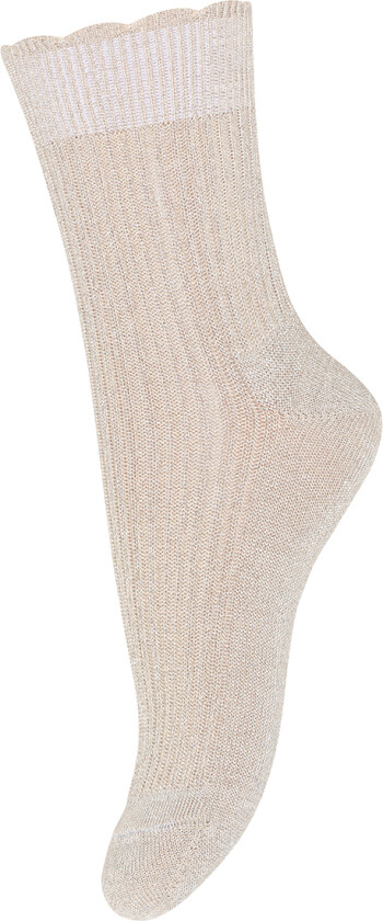 Sokker - Bambus - Celosia Glitter - Ecru - - 25/28 - Sokker