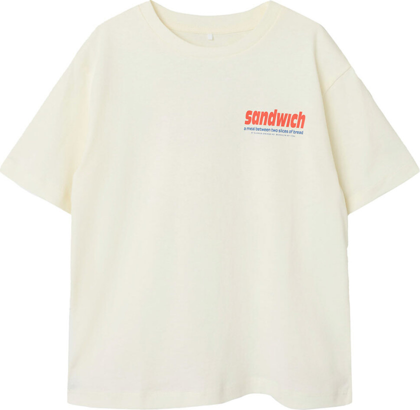 T-skjorte - NkmOveryn - Cloud Danser/Sandwich - - 7-8 år (122-128) - T-skjorte