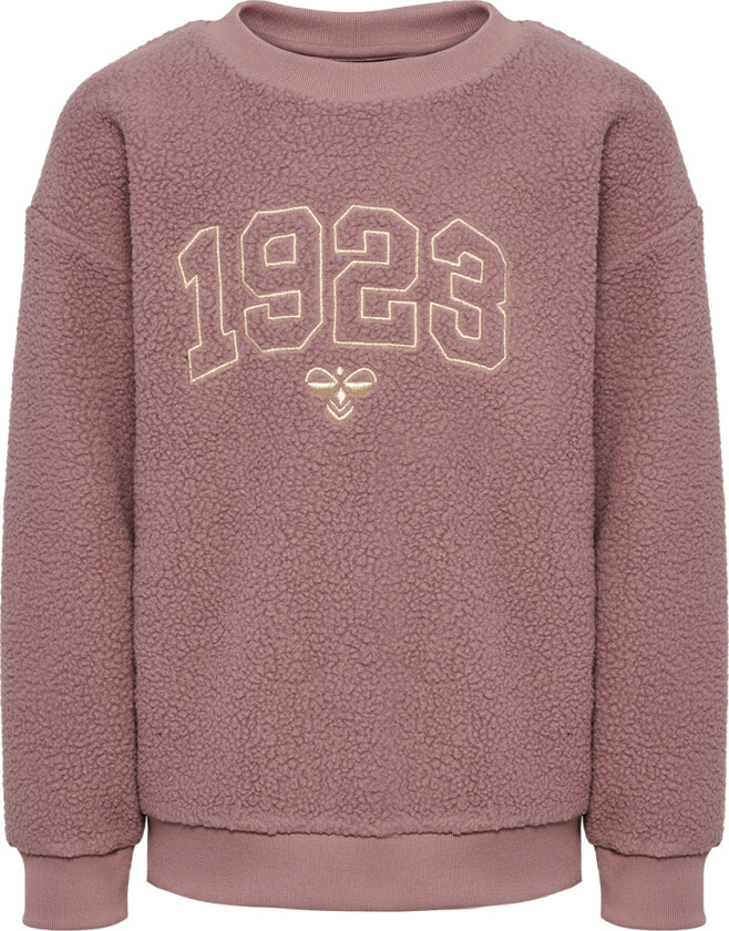 Fleecegenser - HmlCosso - Twilight Mauve m. Gull - - 12 år (152) - Fleecejakke