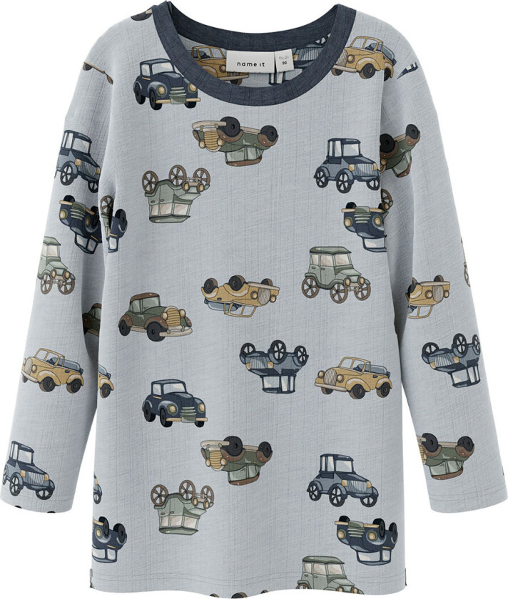 Genser - Ull - Noos - NmmWang - Grå Dawn m. Biler - - 4 år (104) - Genser