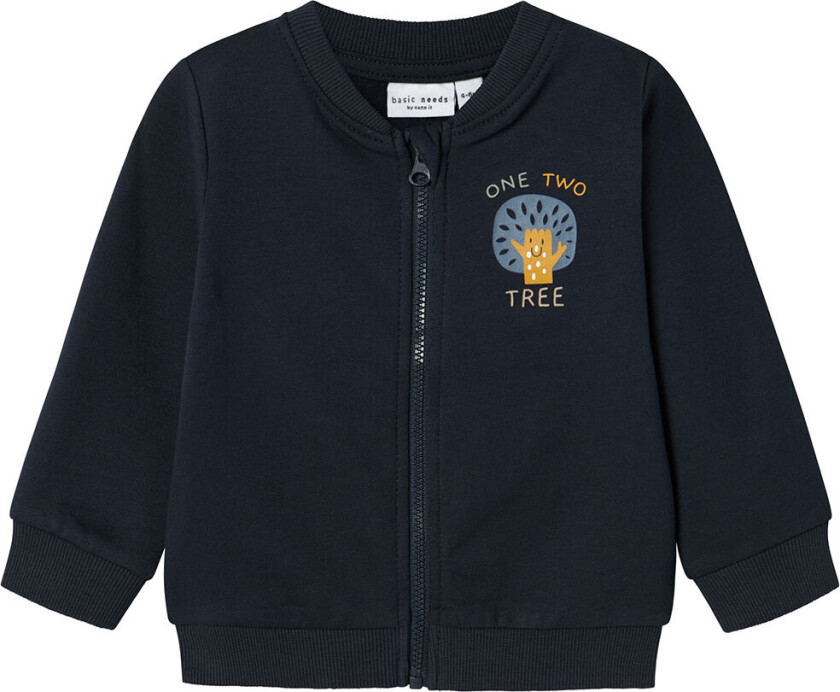 Bilde av Genser med Glidelås - NbmVonne - Dark Sapphire/Tre - - 62 - Cardigan