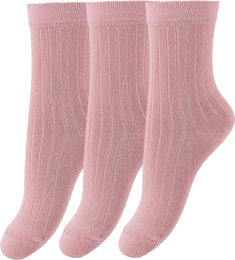 Minipop Sokker - Bambus - 3-pack - Rose - MiniPop - 31/34 - Sokker