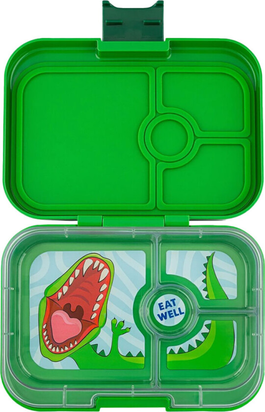Matboks m. 4 rom - Bento Panino - Jurassic Green - Dino - - OneSize - Matboks
