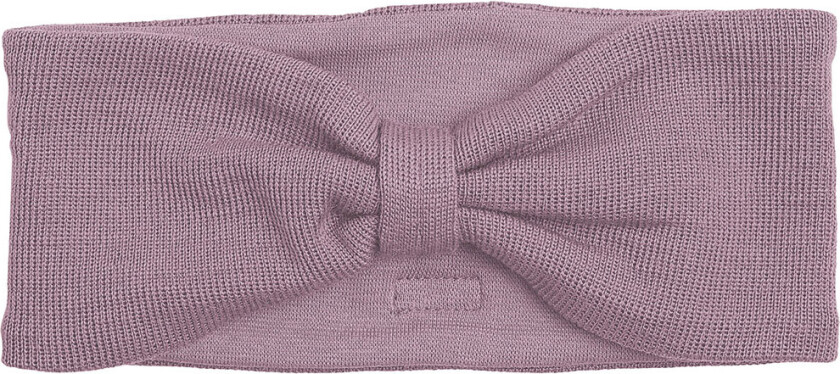 Pannebånd - Ull/Bomull - Elderberry m. Sløyfe - - 9-24 md - Lue