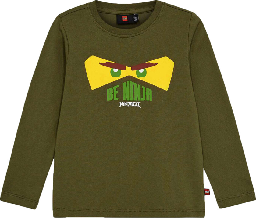 LEGO® Ninjago Genser - LWTano 703 - Dark Khaki - LEGO® Wear - 4 år (104) - Genser