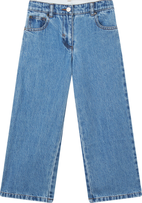 Jeans - Blått m. Hjerte - - 12 år (152) - Jeans