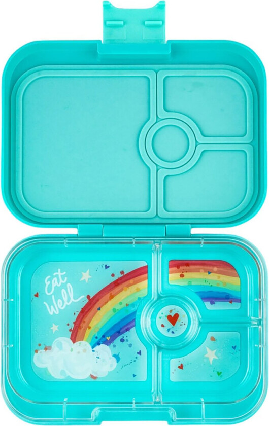 Matboks m. 4 Rum - Bento Panino - Misty Aqua - Rainbow T - - OneSize - Matboks