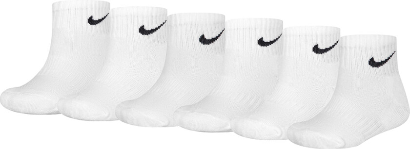 Ankelsokker - Polstret - Dri-Fit - 6-pack - Hvit - - 23,5/27 - Sokker