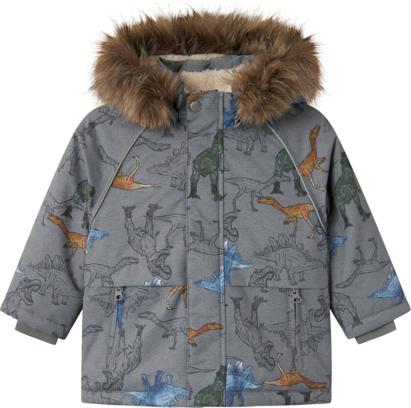 Vinterjakke - Noos - NmmSnow05 - Mockingbird/Dinosaur - - 1 år (80) - Vinterjakke