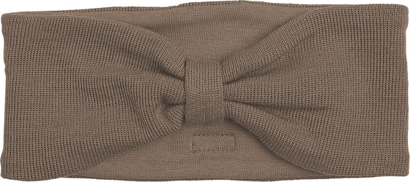 Bilde av Pannebånd - Ull/Bomull - Brown Birch Bark m. Sløyfe - - 2-4 år (92-104) - Lue
