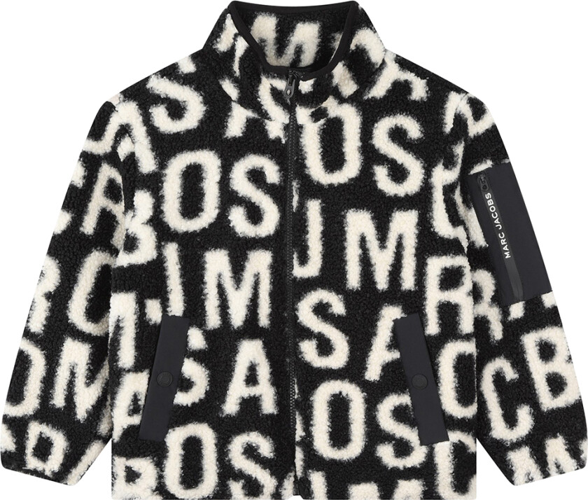 Little Marc Jacobs Fleecejakke - Svart/Hvit - Marc Jacobs - 10 år (140) - Fleecejakke