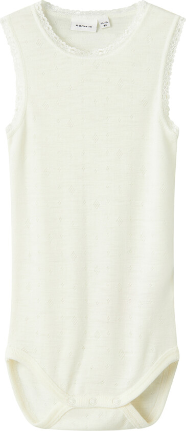 Body u/æ - Ull - NmfWang - Snow White m. Hullmønster - - 3 år (98) - Body uten ermer