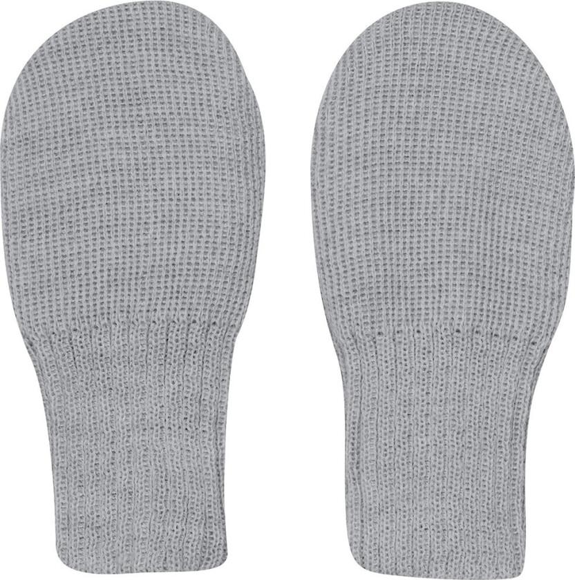 Votter - Ull - Strikk - Medium+ Grey Melange - - 62/68 - Votter