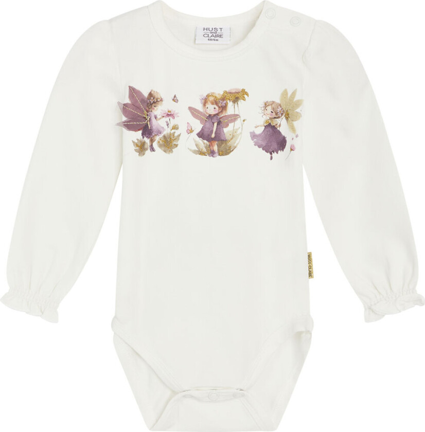 Body L/æ - Britt - Sugar m. Glitter - - 56 - Langermet Body