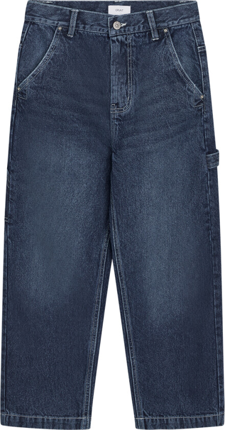 Jeans - GRZulo Worker - M ørkenblå - - 15 år (170) - Jeans