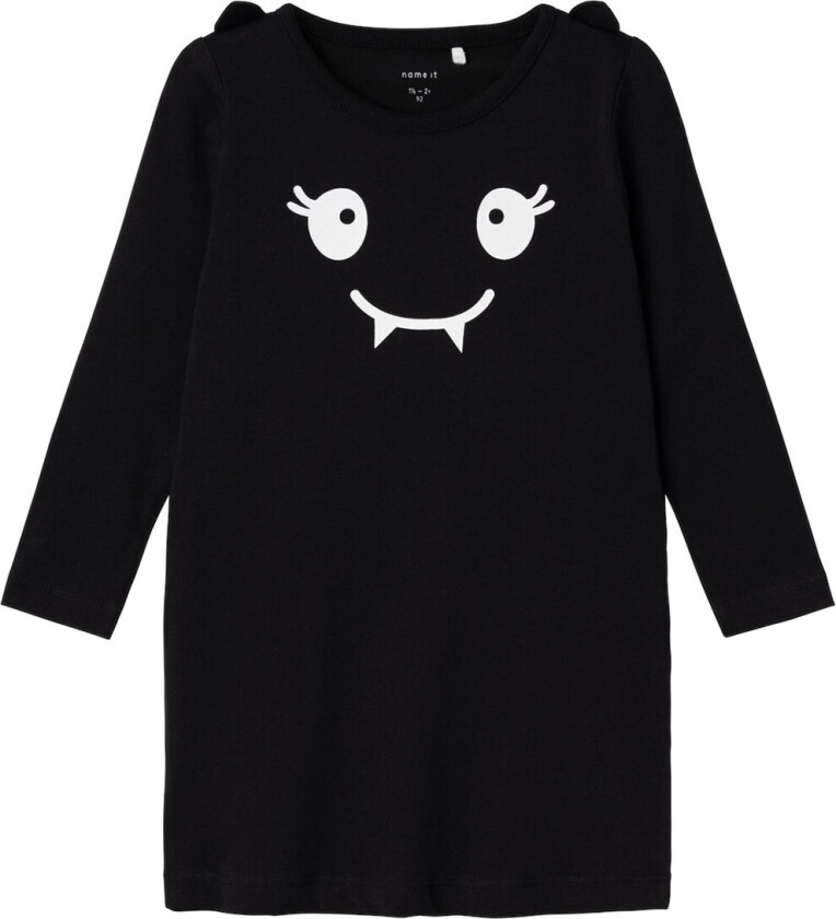 Kjole - NmfOda - Black - - 3 år (98) - Kjole