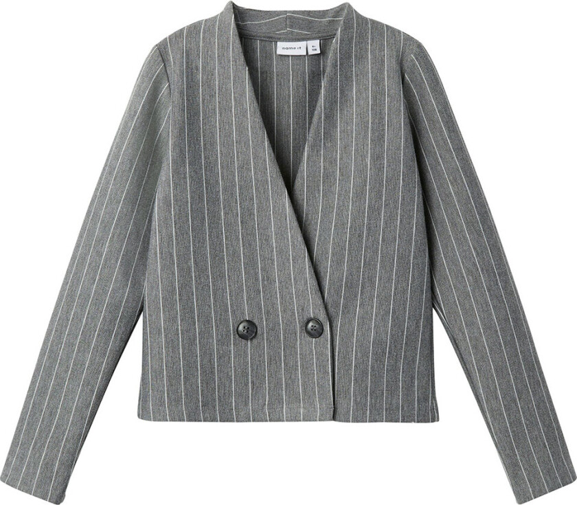 Blazer - NfkOlaise - Grey Melange - - 6 år (116) - Blazer