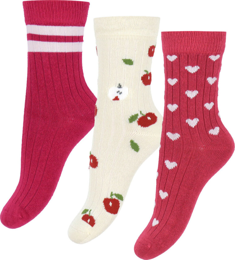 Minipop Sokker - Bambus - 3-pack - Chili Pepper - MiniPop - 23/26 - Sokker