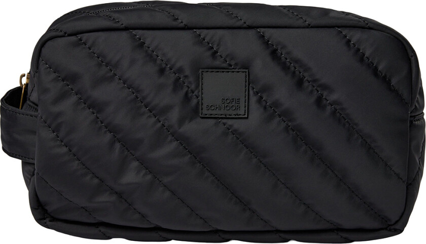 Toalettveske - Quiltet - Svart - - OneSize - Toalettveske