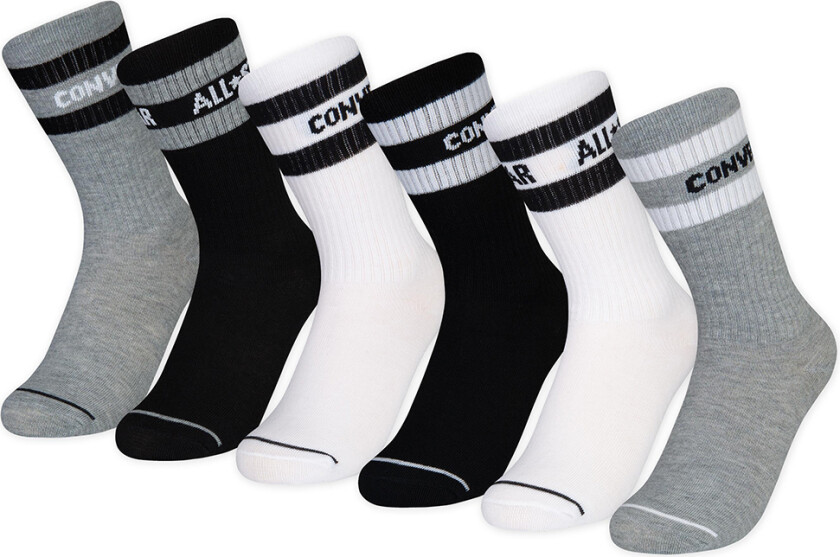 Sokker - 6-pack - Basic Ordmerke - Dark Grey Heather - - 9-11 år (134-146) - Sokker