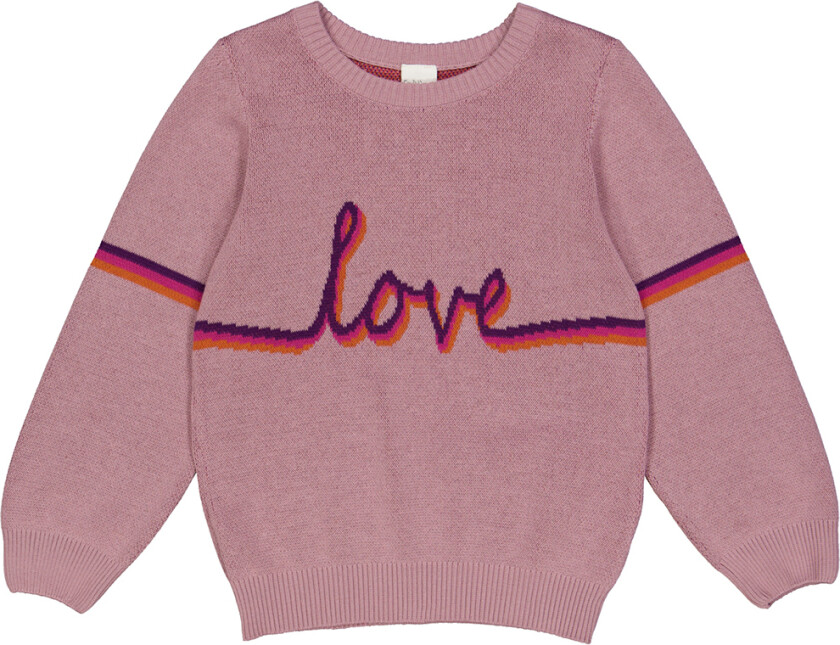 Genser - Strikk - Jacquard - Rosa Haze - - 4 år (104) - Genser