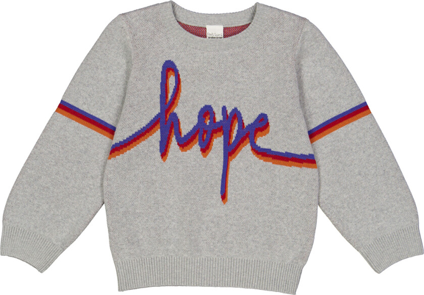 Genser - Strikk - Jacquard - Grey Melange - - 4 år (104) - Genser