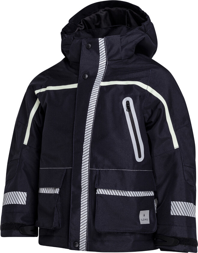 Ildhu Vinterjakke - Norly - Navy m. Selvlysende Reflekser - ILDHU - 140 - Vinterjakke
