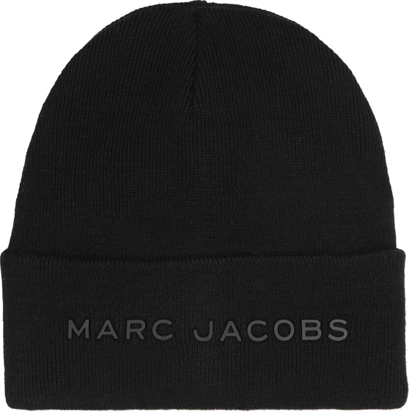 Little Marc Jacobs Lue - Strikk - Svart m. Trykk - Marc Jacobs - 56 cm - Lue