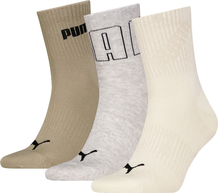 Sokker - 3-pack - Mesh Logo Crew - Neutral Combo - - 43/46 - Sokker