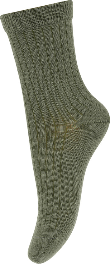 Sokker - Ull - Rib - Olivine - - 29/32 - Sokker