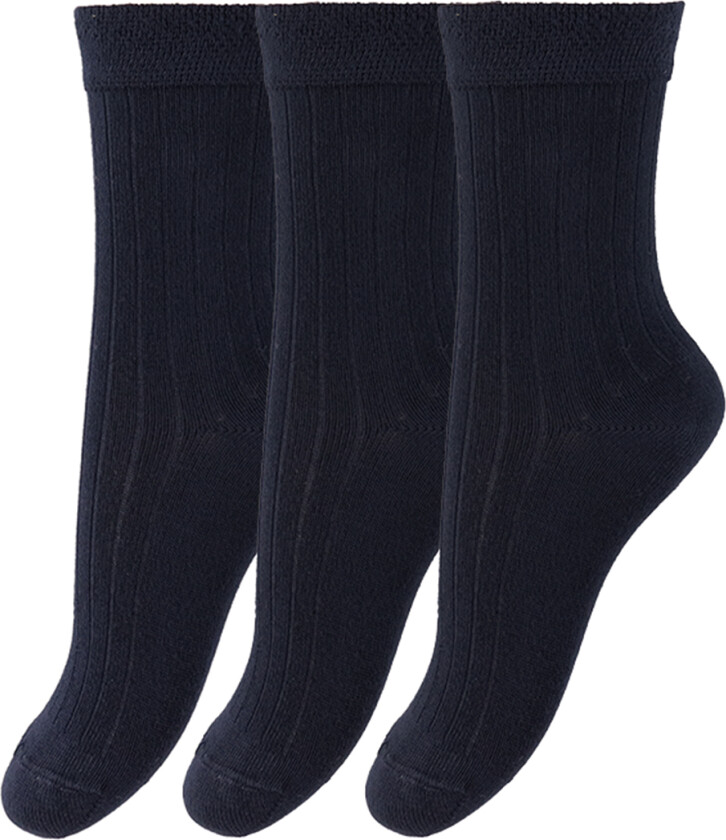 Minipop Sokker - Bambus - 3-pack - Navy - MiniPop - 19/22 - Sokker