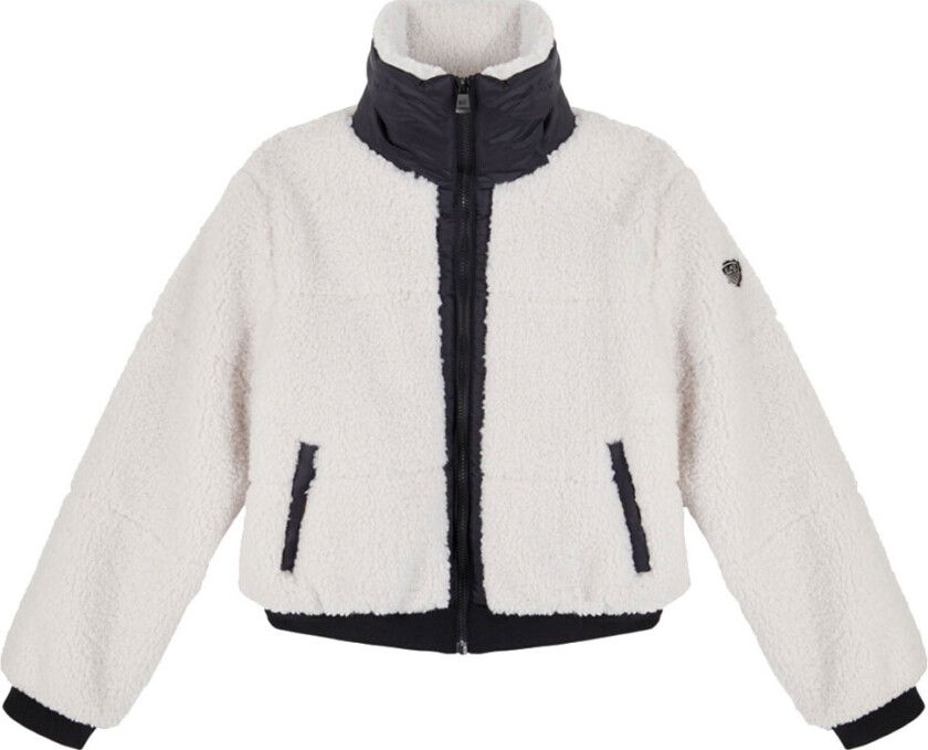 Fleecejakke - White Sand m. Svart - - 10 år (140) - Fleecejakke