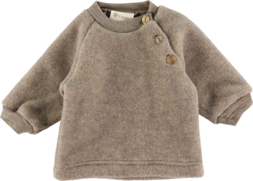 Genser - Ull - Valnøtt Melange - - 62/68 - Genser