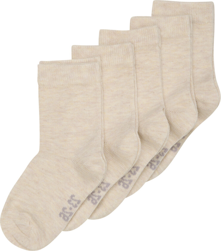 Sokker - 5-pack - Sølv Mink Melange - - 15/18 - Sokker