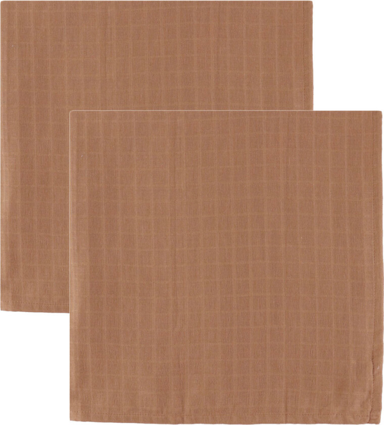 Stoffklutene - 70x70 - 2-pack - Amber - - OneSize - Gulpeklut