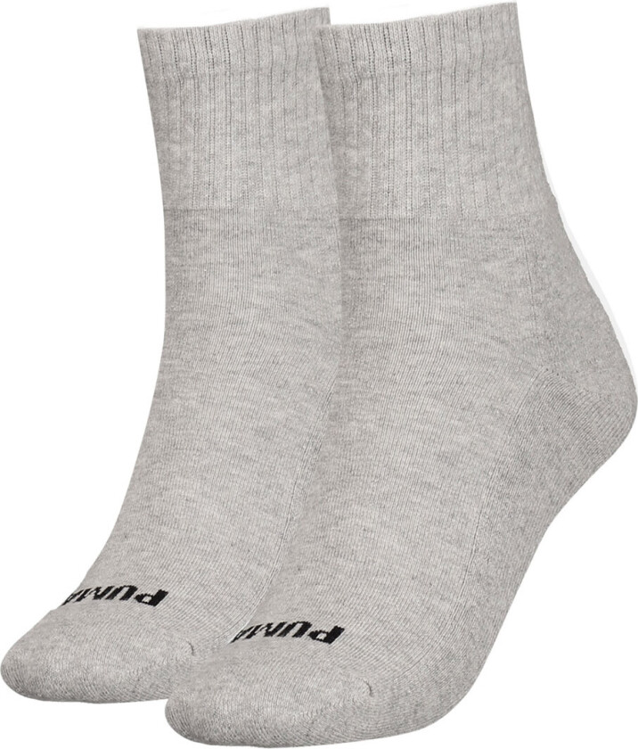 Sokker - 2-pack - Heart Logo Crew - Grey Melange - - 39/42 - Sokker