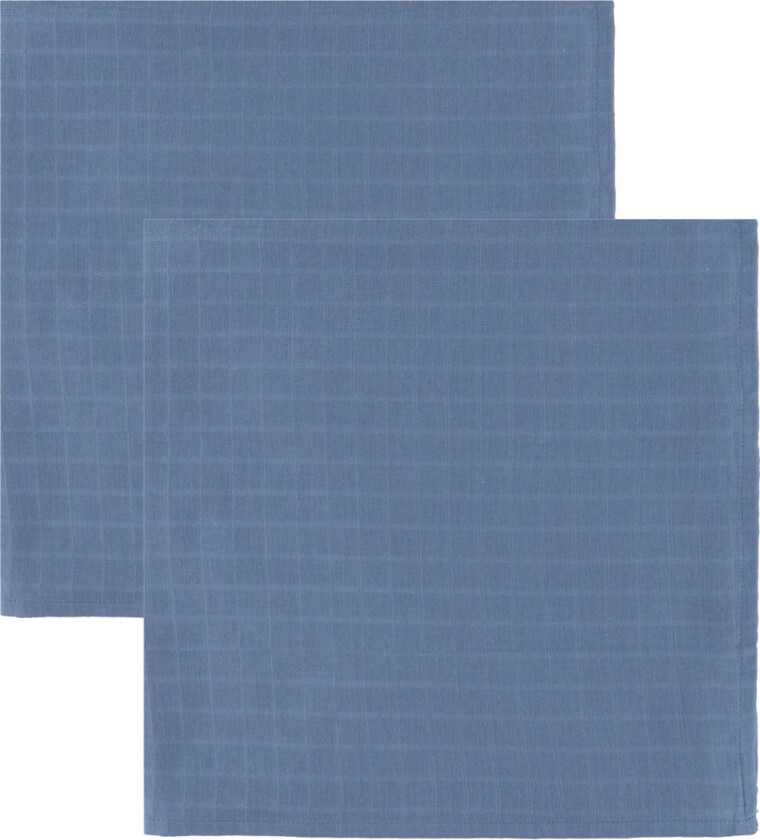 Stoffklutene - 70x70 cm - 2-pack - Deep Blue - - OneSize - Gulpeklut