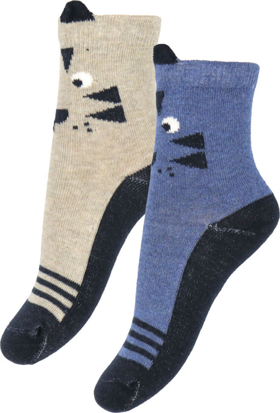 Sokker - 2-pack - Deep Navy - - 15/18 - Sokker